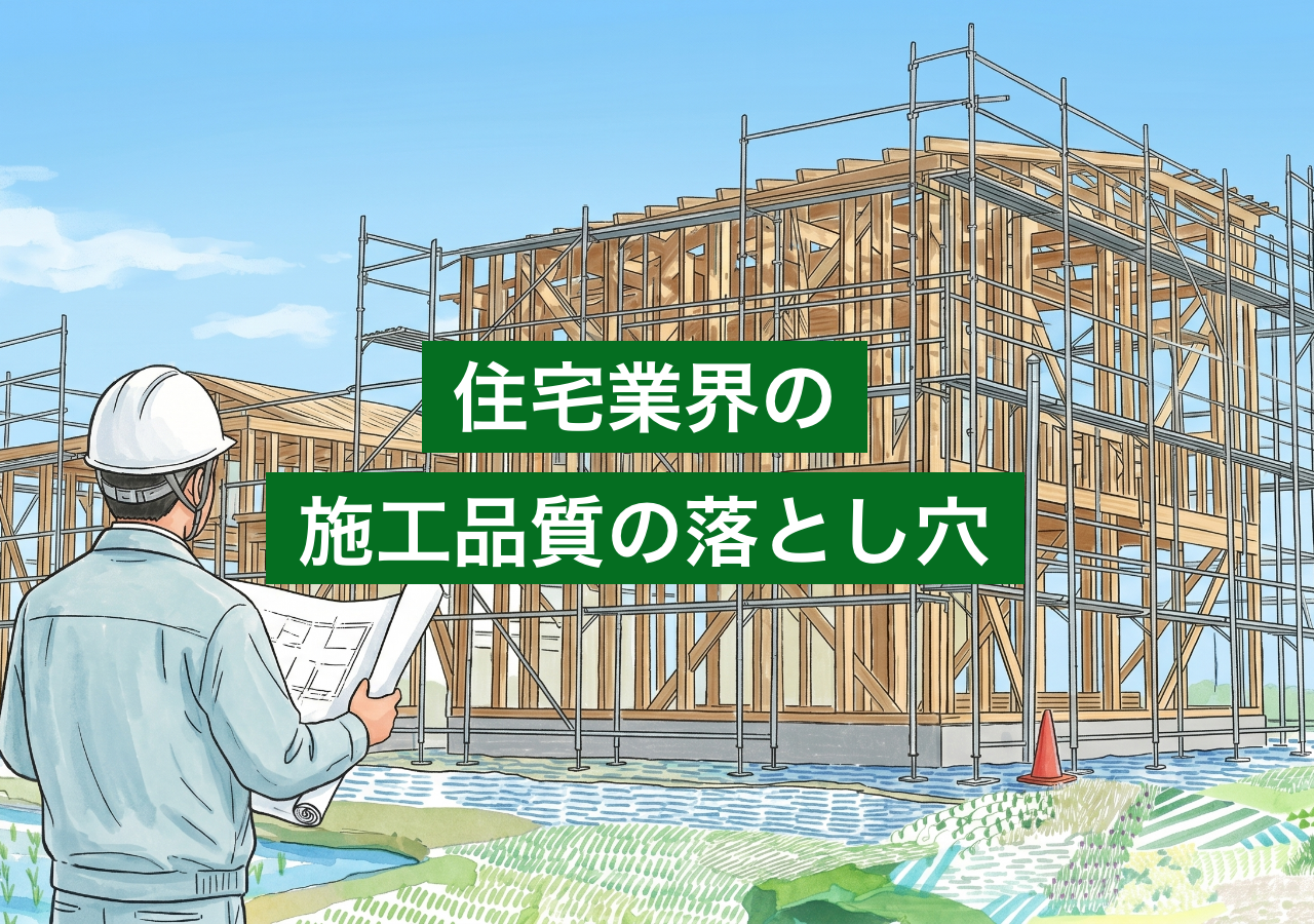 「基準がない」工程が50％もある？住宅業界の施工品質の落とし穴
